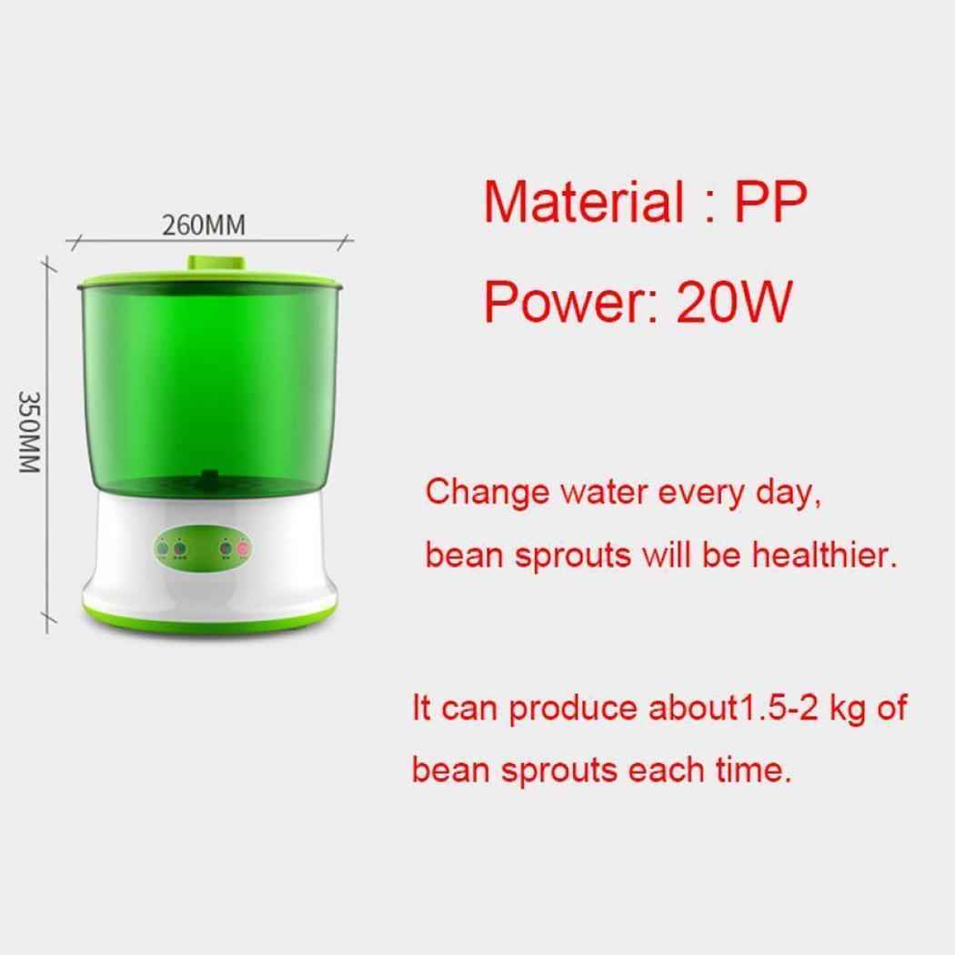 Digital Home Diy Bean Sprouts Maker 2 Layer Automatic Electric Germinator S G9B1